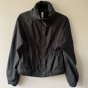 Lululemon Bomber Style Rain Jacket in Black